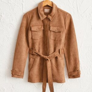 Manteau 3/4 en daim