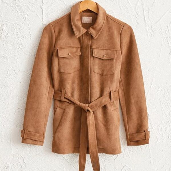 Manteau 3/4 en daim