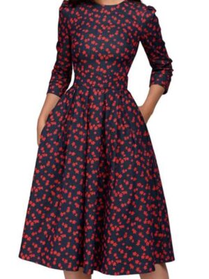 Robe mi-longue