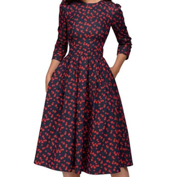 Robe mi-longue